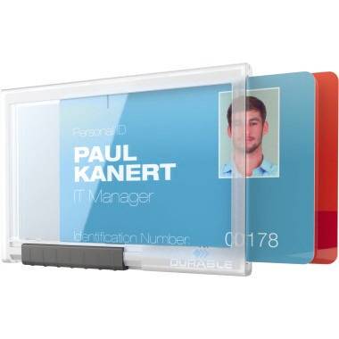 DURABLE Kartenhalter PUSHBOX DUO 892119 10 St./Pack.-0