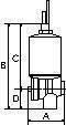 Vollautomatisches Ablassventil inkl. Adapter G 1/8 i. x M14x1-2