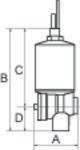 Vollautomatisches Ablassventil inkl. Adapter G 1/8 i. x M14x1-3