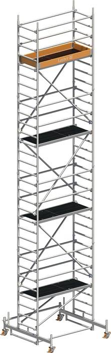 Fahrgerüst Uni Leicht P2 Arbeits-B750xL1800mm Alu.Gerüsthöhe 8480mm 2 kN/m²-0
