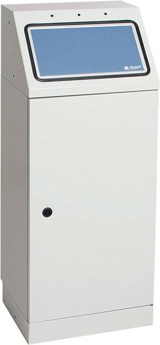 Wertstoffsammler 45l H1000xB400xT300mm lichtgrau stationär STUMPF