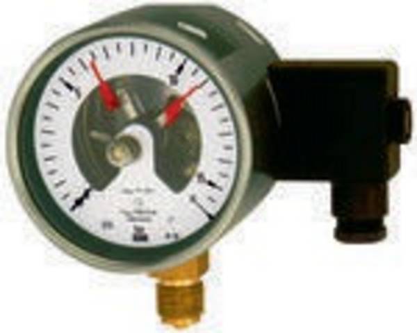 Kontaktmanometer Typ PGS21 G 1/2 radial unten Messber. 0-10,0 bar D.160mm