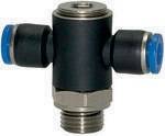 T-Steckverschraubung Blaue Serie drehbar G 1/8 außen D. 4 mm-0