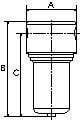 846133552,Edelstahl-Filter, 1.4401, 25 µm, BG 3, G 3/4-3