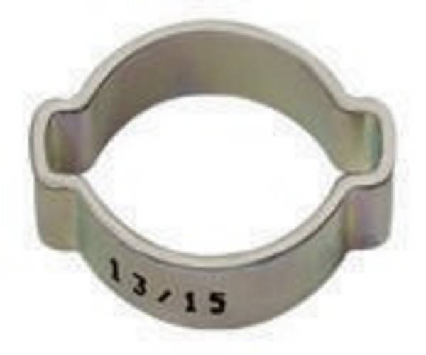 2-Ohr-Schlauchklemme Stahl glanzv. (W1) Spannbe. 13-15 mm 7,0 mm