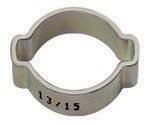 2-Ohr-Schlauchklemme Stahl glanzv. (W1) Spannbe. 13-15 mm 7,0 mm-0