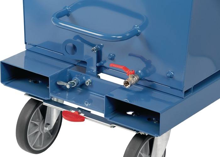 Muldenkipper Inh.450l L1374xB730xH1072mm brillantblau o.Ablasshahn FETRA-1