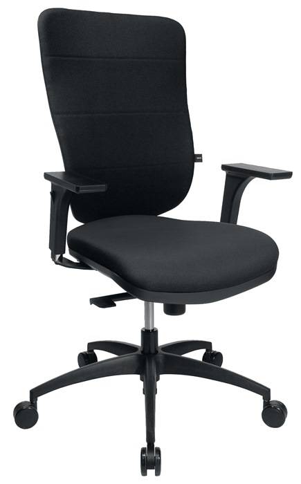 Bürodrehstuhl Soft Pro 100 m.Punktsynchrontechnik schwarz 450-550mm o.Armlehnen
