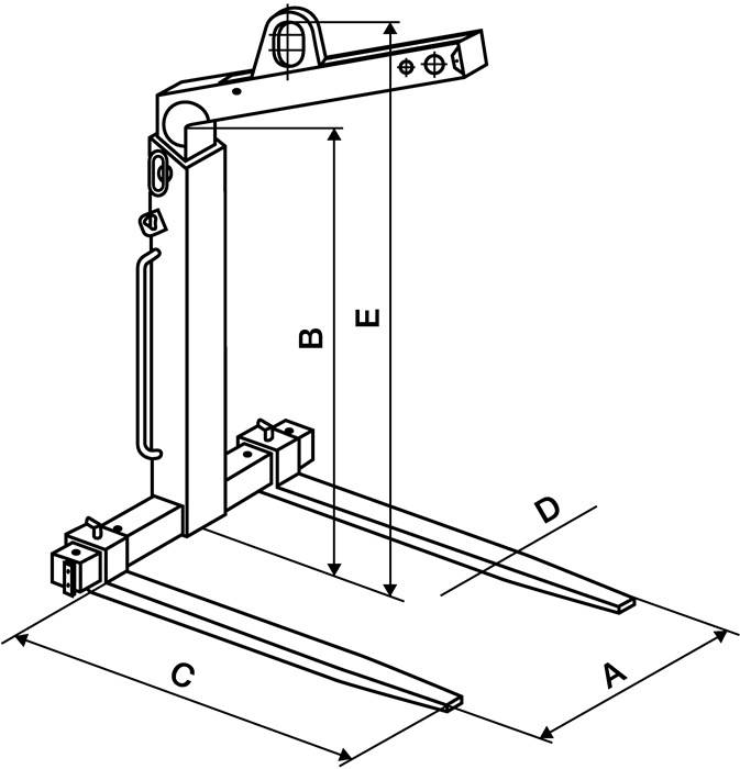 Krangabel Nutz-H.1300-2000mm Trgf.3000kg m.autom.Gewichtsausgleich YALE-4