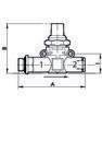 Absperrventil, Gew. (Eing.) - Schl. (Ausg.), G1/8, Schl.6-2