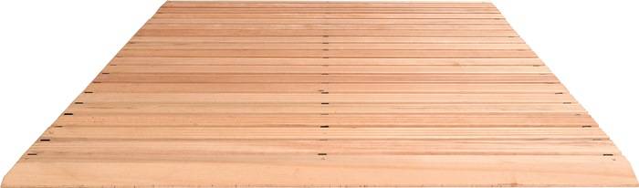 Holzlaufrost B1500xS35mm Buche natur m.Auffahrk.u.Abschr.Preis p.lfd.m MILTEX-1
