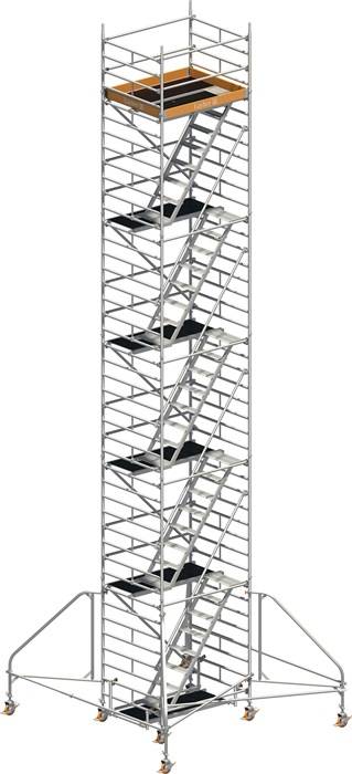 Fahrgerüst Uni Komfort P2 Arbeits-B1500xL1800mm Alu.Gerüsthöhe 11430mm 2 kN/m²-0