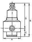 Edelstahl-Druckregler, 1.4401, BG 1, G 3/8, 1,7 - 17,5 bar-3