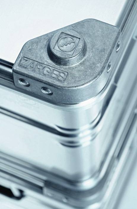 Aluminium-Transportbox für Akkus, BxTxH 600x600x250 mm, Gewicht 11,5 kg-3