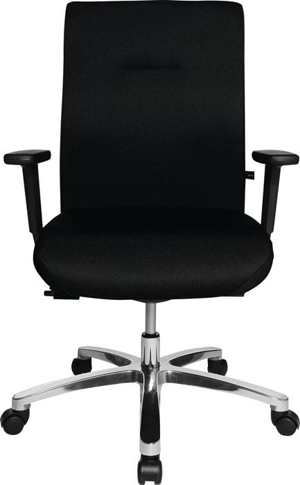 Bürodrehstuhl Big Star10 Punktsynchront.schwarz 440-520mm m.Armlehnen Trgf.150kg
