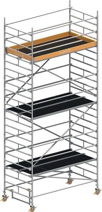 Fahrgerüst Uni Breit P2 Arbeits-B1500xL2850mm Alu.Gerüsthöhe 6430mm 2 kN/m²-0