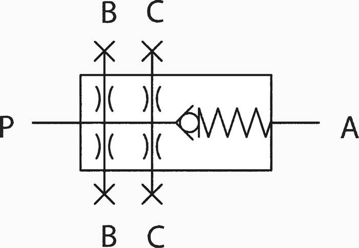 Symbolbild für Riegler V 12, Rückschlagventil »multifix«, BG 1, G 3/8, P/n: 100631