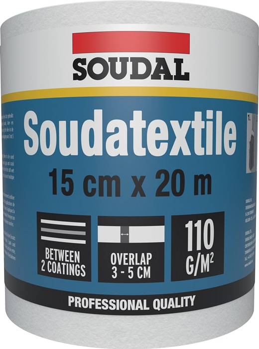 Vliesfolie SOUDATEXTILE weiß L.20m B.15cm Rl.SOUDAL-0