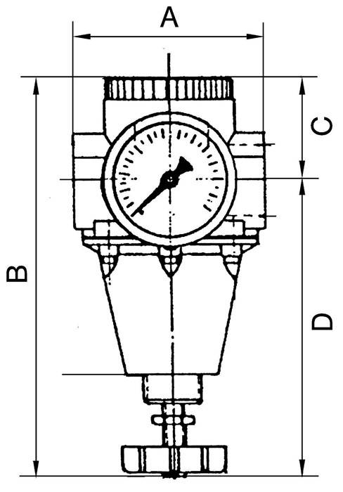 846100884,Konstant-Druckregler inkl. Manometer, BG 2, G 1/2, 0,5 - 16 bar-3