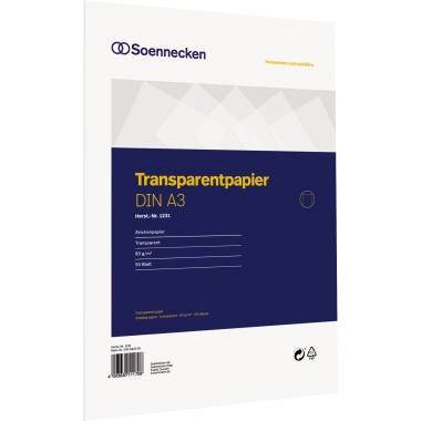Soennecken Transparentpapier 1231 DIN A3 80g 50Blatt-0