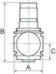 846100634,Druckregler »variobloc«, inkl. Manometer, BG 1, G 1/4, 0,5-6 bar-3