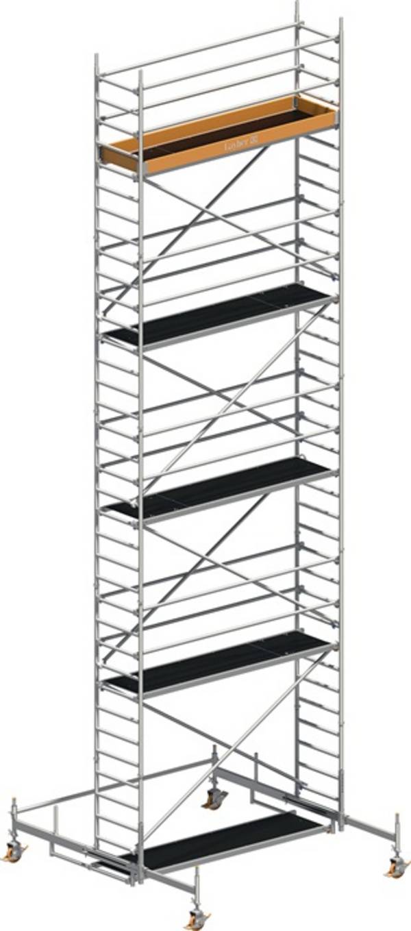 Fahrgerüst Uni Stand.P2 Arbeits-B750xL2850mm Alu.Gerüsthöhe 9610mm 2 kN/m²