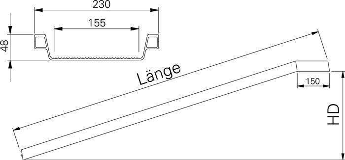 Alu-Verladeschienen Universal, mit Schutzrand, TK 350 kg/Paar-5