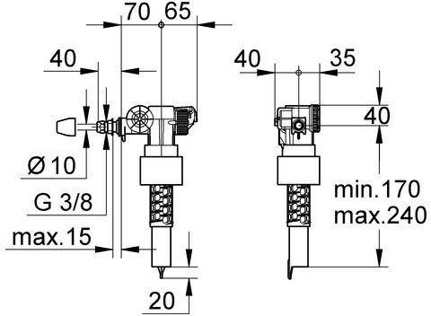 Grohe Füllventil 3/8Zoll-2