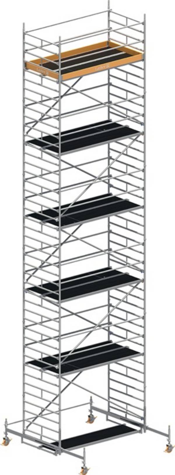 Fahrgerüst Uni Breit P2 Arbeits-B1500xL2850mm Alu.Gerüsthöhe 11610mm 2 kN/m²