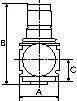 Druckregler, durchg. Druckvers. »variobloc«, BG 2, G 1/2, 0,5-10-2