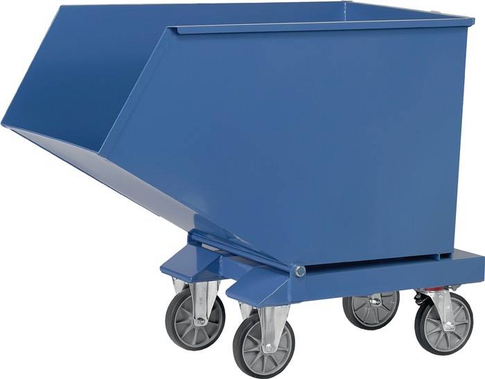 Muldenkipper Inh.600l L1458xB855xH1099mm brillantblau o.Ablasshahn FETRA-1
