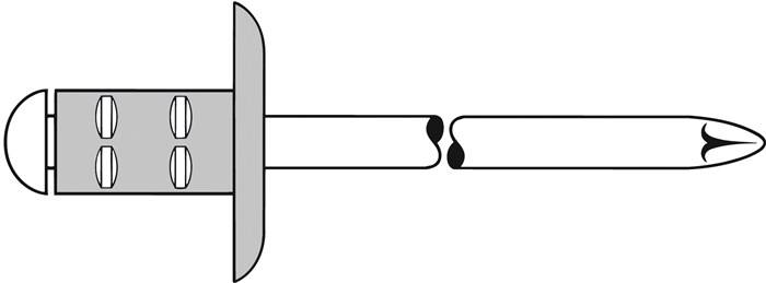 Blindniet PolyGrip® Nietschaft dxl 4,8x17,0mm K16 Alu/Stahl 25 St.GESIPA-0
