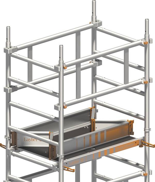 Fahrgerüst SoloTower Arbeits-B750xL1130mm Alu.Gerüsthöhe 4370mm 2 kN/m² LAYHER-2