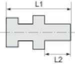 Gerade Einschraubverschraubung G 1/4 Rohr-Außen-D.6 ES 1.4571-1