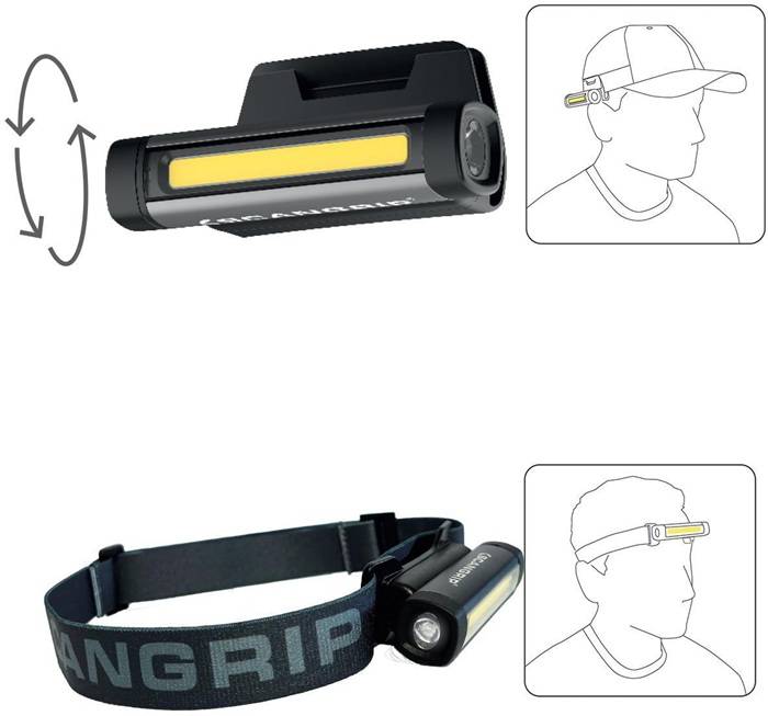 LED-Taschenlampe FLEX WEAR KIT 75-150 lm m.Stirnband/Mützenhalterung Li-Ion-2