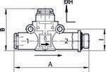 Schnellentlüftungsventil gef. Entl. M5 (Ausg.) - Schl.4 (Eing.)-2