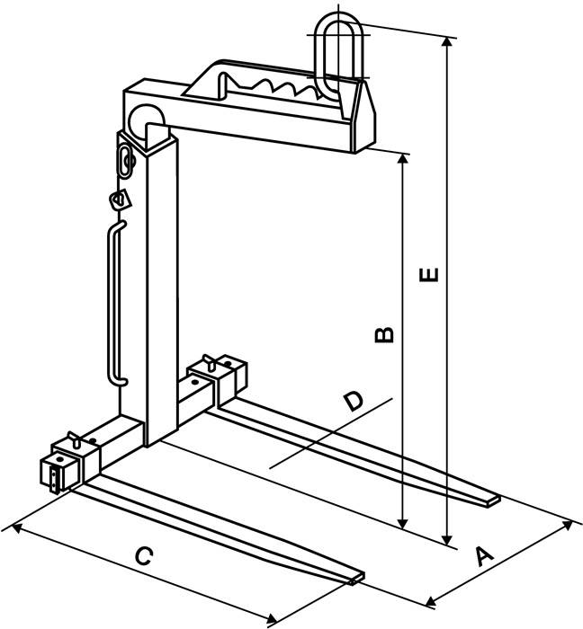 Krangabel Nutz-H.1100-1600mm Trgf.1000kg m.manuellem Gewichtsausgleich YALE-3