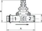 Drosselrückschlagventil einseitig, Gew.-Schl., G 3/8, Schl.-Ø 8-3