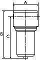 846133551,Edelstahl-Filter, 1.4401, 25 µm, BG 3, G 1/2-3