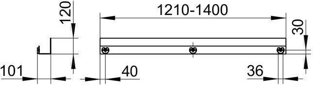 Keuco KE Duschablage 24953 auf Maß, weiß-4