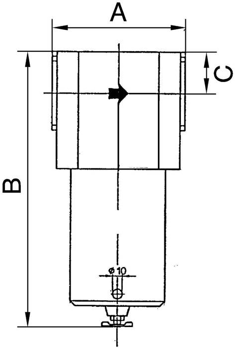 Filter für hohe Drücke bis 40 bar mit Handablassventil G 3/8-3