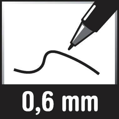 Gelroller SIGNO UM-153 0,6mm weiß - Artikel: 303652901-3