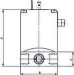 2/2 We-MV, NC, MS, G 1/4, DN 4,0, PN 0-5, NBR, direktg. 12V DC-3