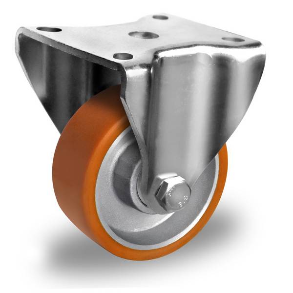 Bockrolle 80 mm Polyurethan "Schwerlast medium"