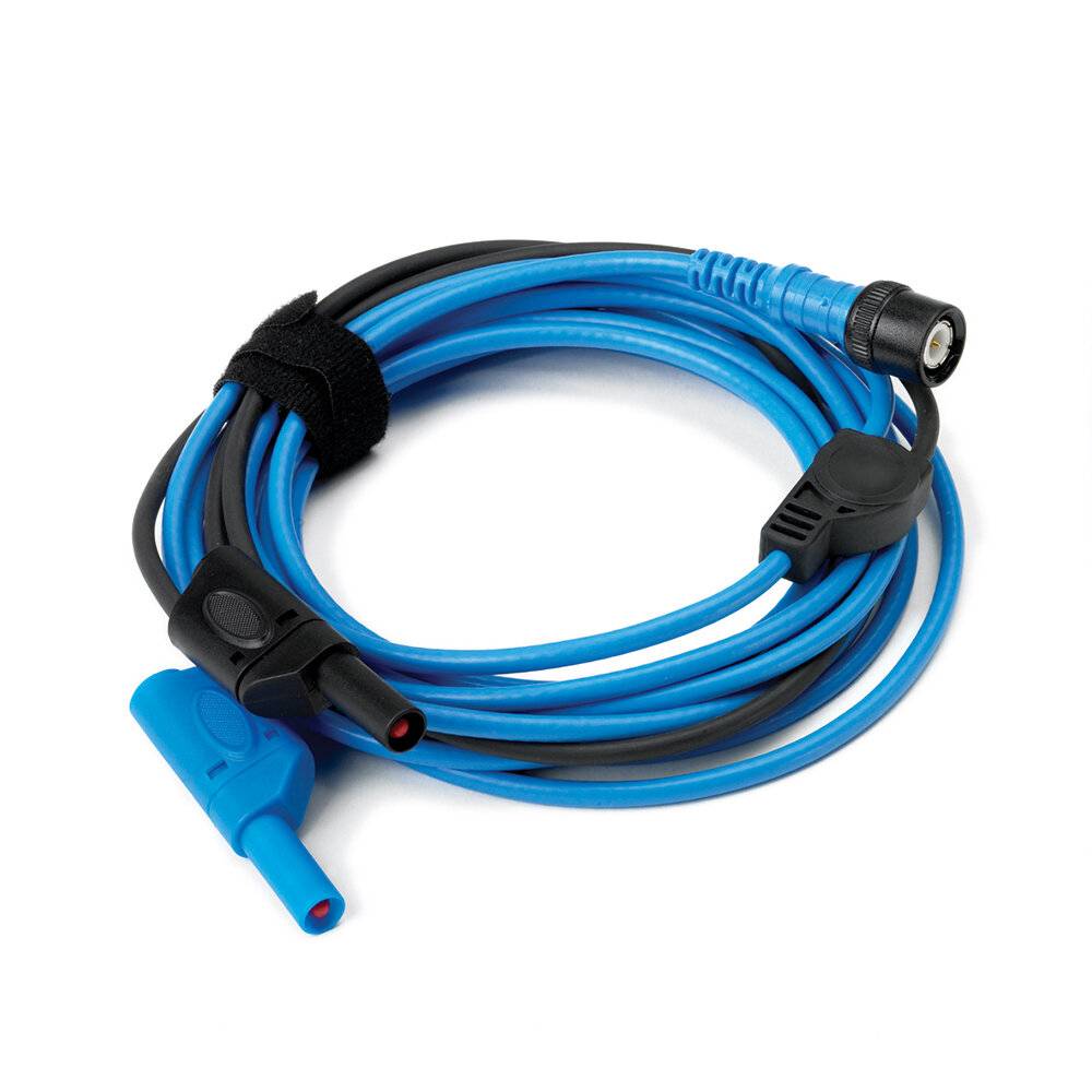 BNC zu 4mm Messleitung 5m Blau - Messleitungen-0