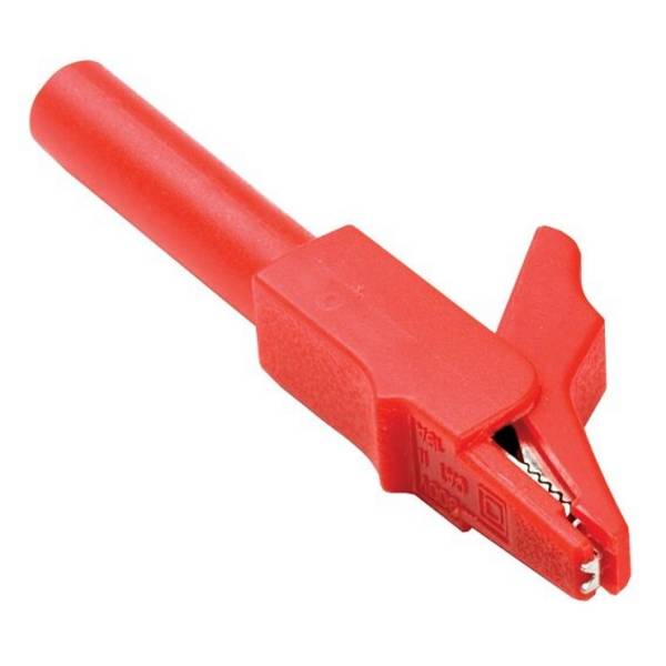 Krokodilklemme klein (rot) - Krokodilklemmen