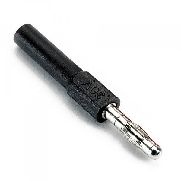 Adapter 4 mm ummantelt zu nicht ummantelt (schwarz)-0