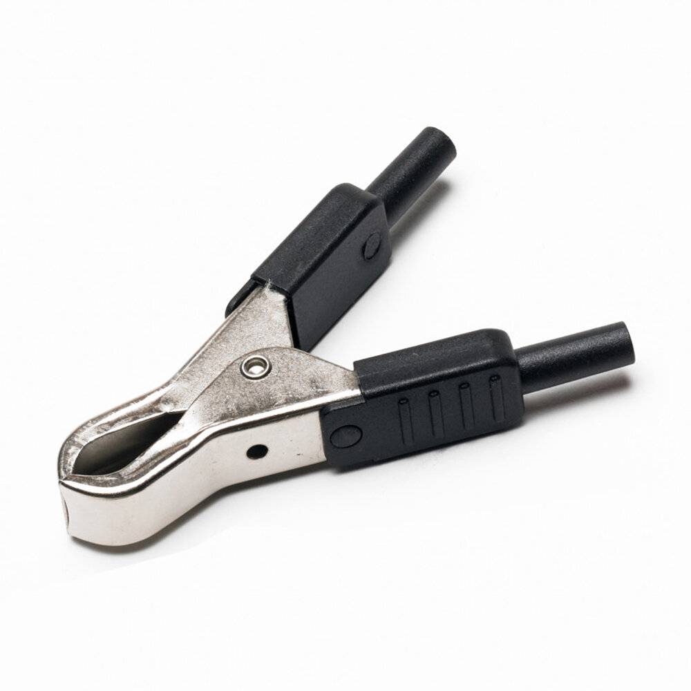 Batterie Clip (schwarz) - Krokodilklemmen-0