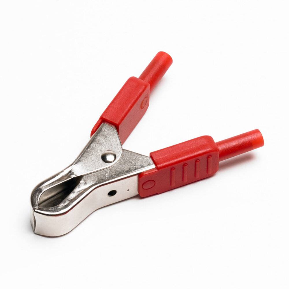Batterie Clip (rot) - Krokodilklemmen-0