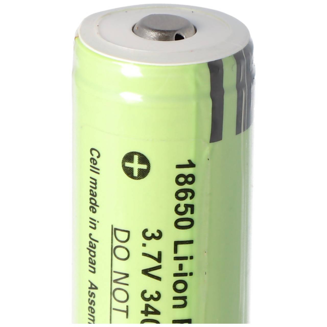3400mAh Akku passend für den 3.7V 18650ICR für Steel wiederaufladbar 10W wiederaufladbare LED-Taschenlampe-2